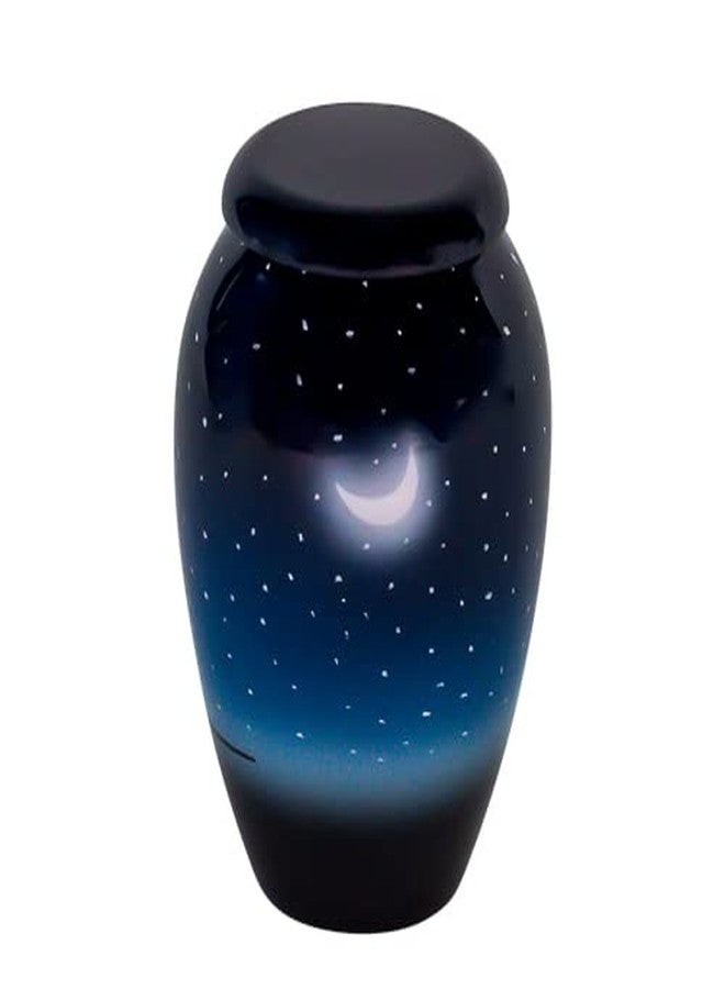 Silverlight Urns جرة تذكارية لحفظ الرماد من إيفنينج سكاي، مصنوعة من الألومنيوم، لونها أزرق، بحجم تذكاري، ارتفاعها 3 بوصات - Image 3